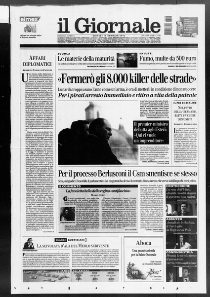 Il giornale : quotidiano del mattino